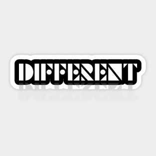 We Are All Different and That's Beautiful Sticker